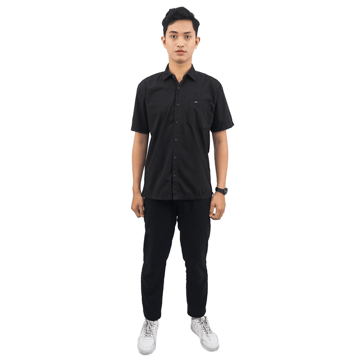 KARDINAL MEN KEMEJA COTTON ( REGULER, HITAM ORIGINAL )