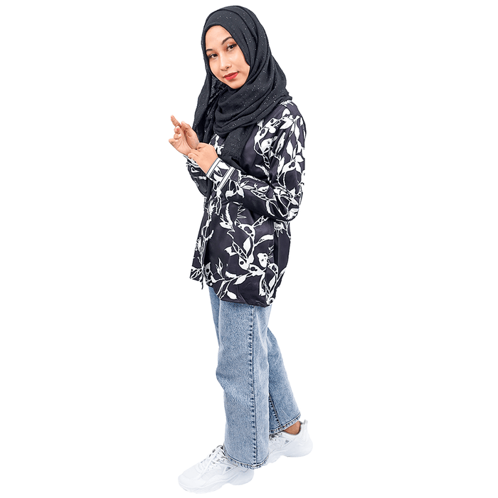 BLUS INDIA TIMUR ( FREE SIZE, MONOCHROME )