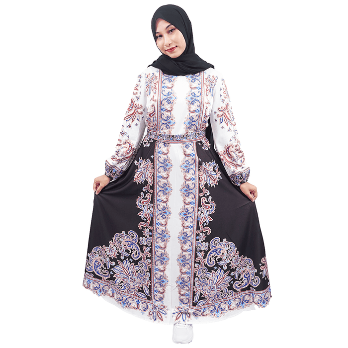 EAST INDIES GAMIS KOREA PATTERN ( REGULAR, WHITE ON BLACK )