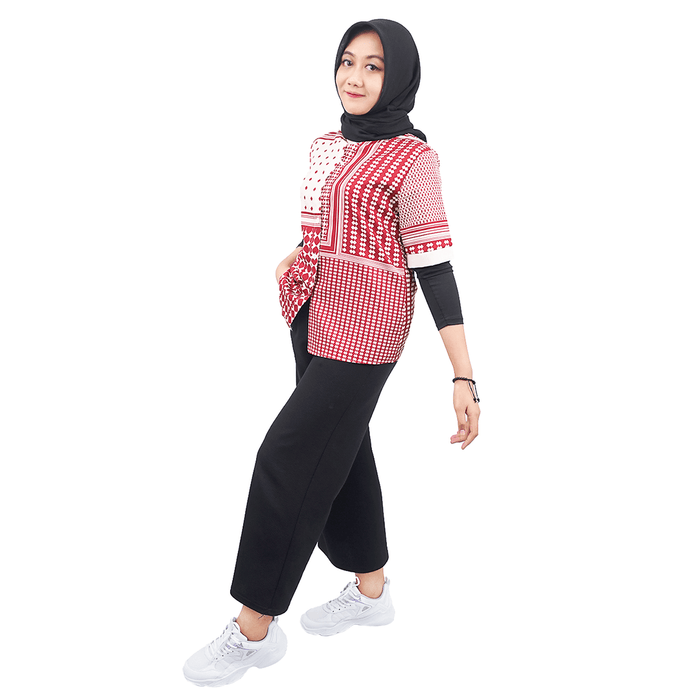 EAST INDIES BLOUSE ( FREE SIZE, RED CHERRY )