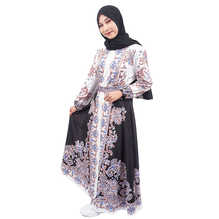 EAST INDIES GAMIS KOREA PATTERN ( REGULAR, WHITE ON BLACK )