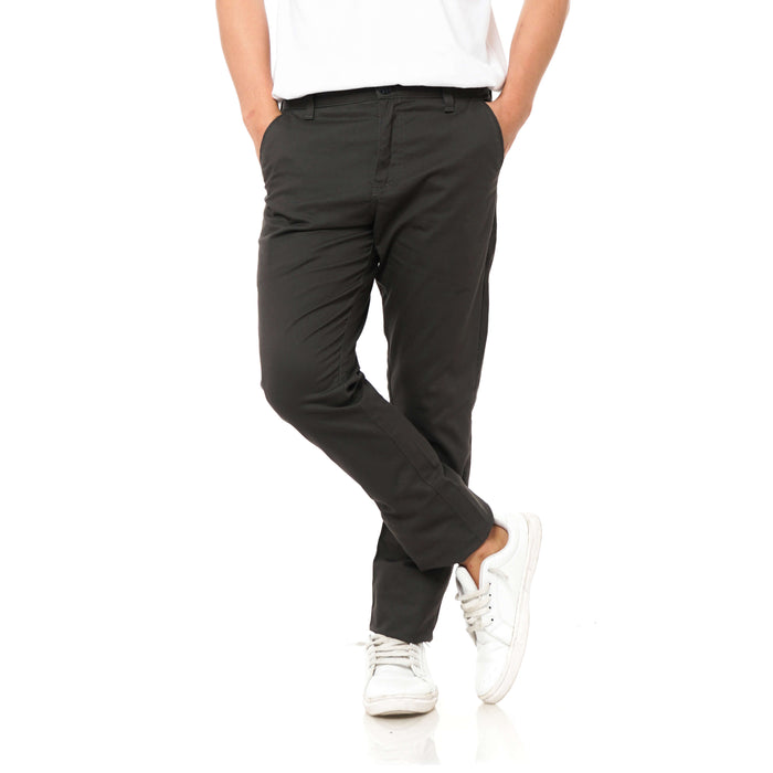 EAST INDIES CHINOS ( SLIM FIT, CHARCOAL )