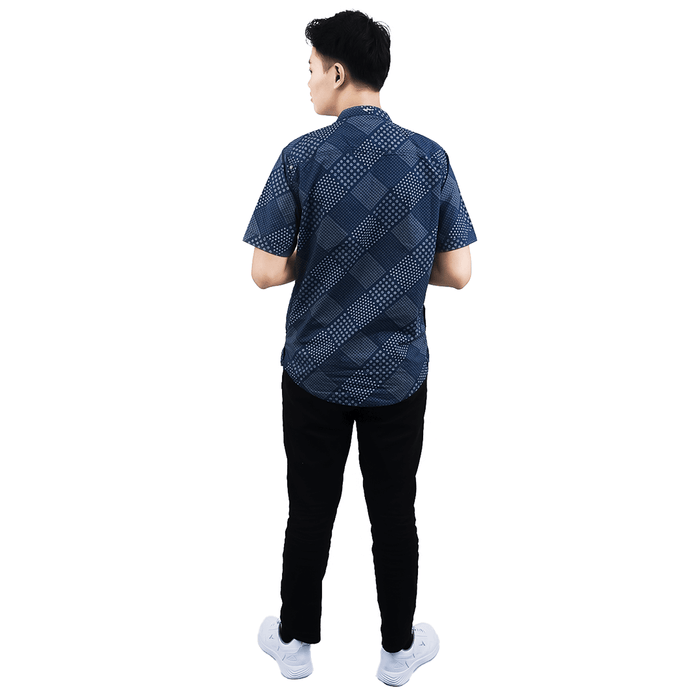 KARDINAL PRIA KEMEJA KOKO JEANS V.1 ( SLIM FIT, NAVY )