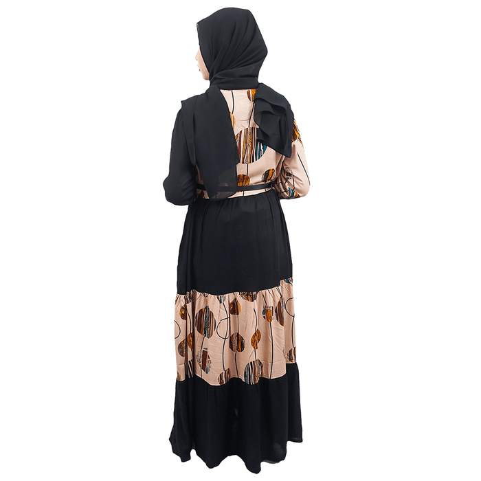 GAMIS INDIA TIMUR ( REGULER, COKLAT DI HITAM )