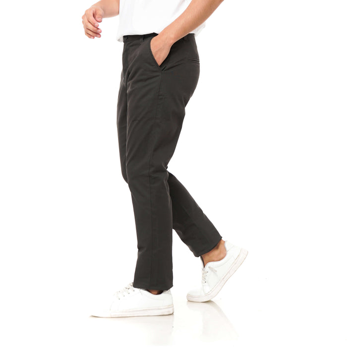 EAST INDIES CHINOS ( SLIM FIT, CHARCOAL )