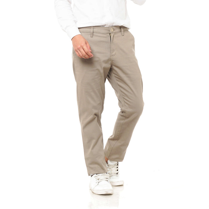 EAST INDIES CHINOS ( SLIM FIT, DARK BEIGE )