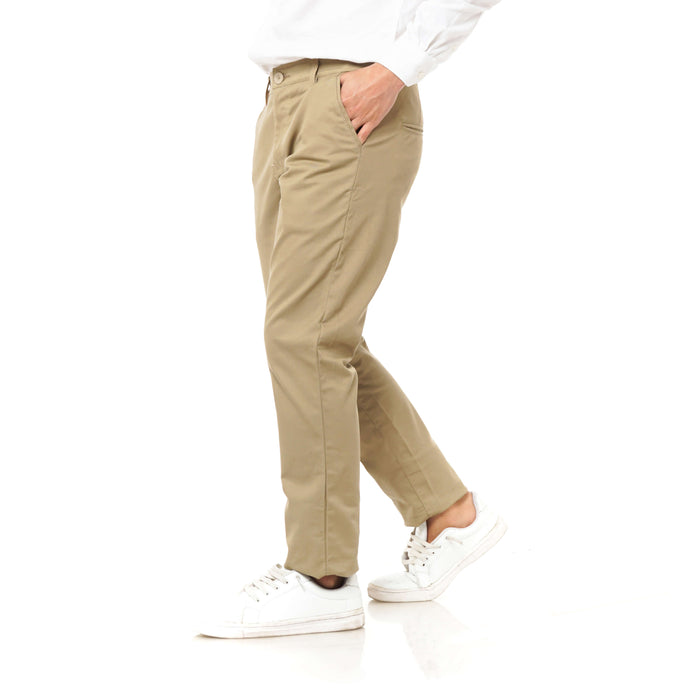 EAST INDIES CHINOS ( SLIM FIT, KHAKY )