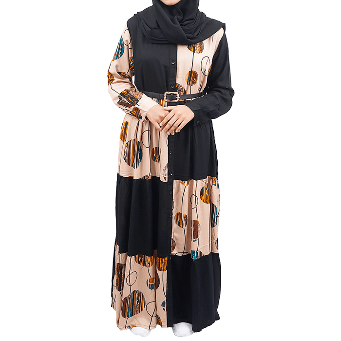 GAMIS INDIA TIMUR ( REGULER, COKLAT DI HITAM )