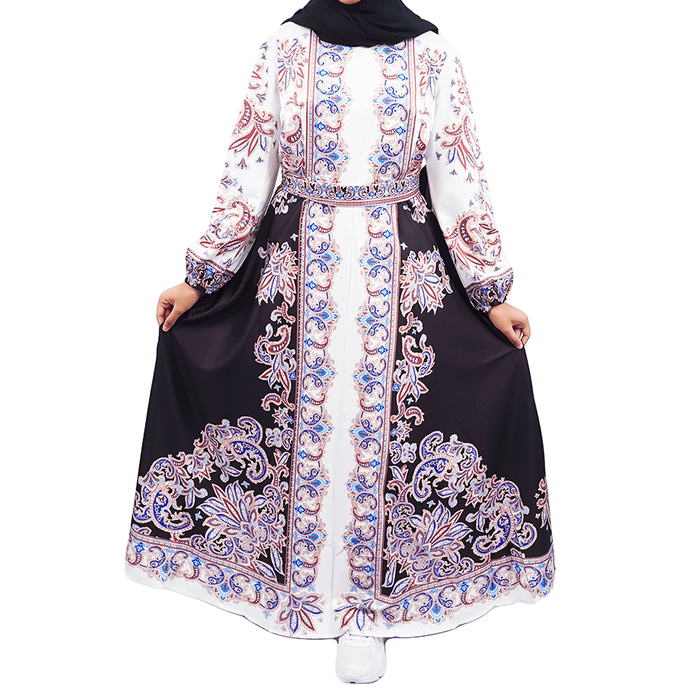 EAST INDIES GAMIS KOREA PATTERN ( REGULAR, WHITE ON BLACK )