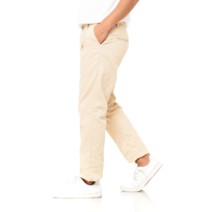 EAST INDIES CHINOS ( SLIM FIT, CRAYON CREAM )