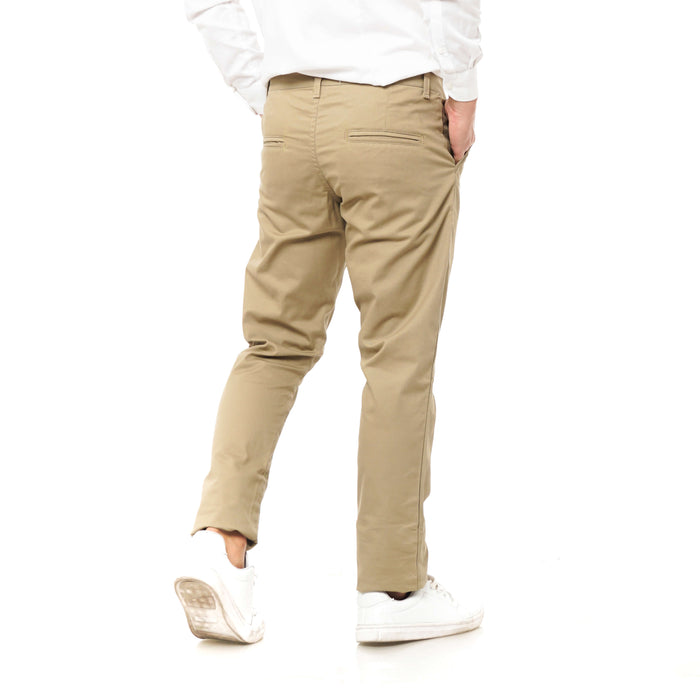 EAST INDIES CHINOS ( SLIM FIT, KHAKY )