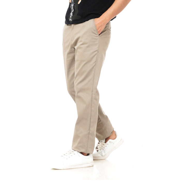 EAST INDIES CHINOS ( SLIM FIT, PASTEL GREY )