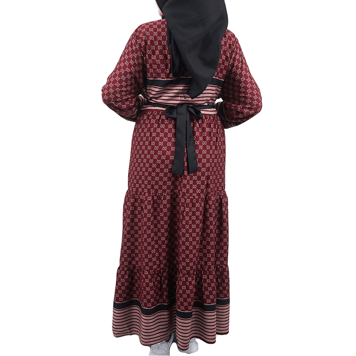 GAMIS RAYON INDIA TIMUR ( REGULER , MAROON )