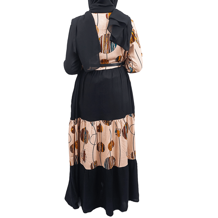 GAMIS INDIA TIMUR ( REGULER, COKLAT DI HITAM )