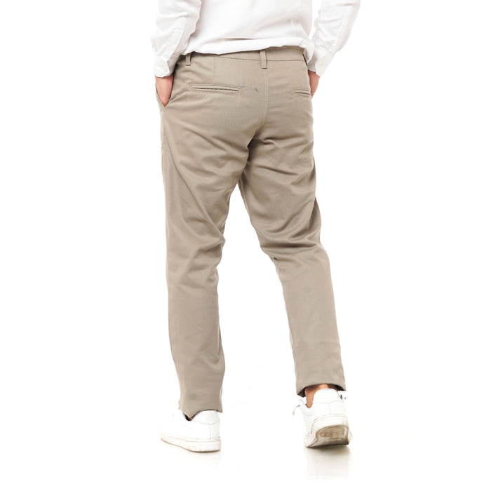 EAST INDIES CHINOS ( SLIM FIT, DARK BEIGE )