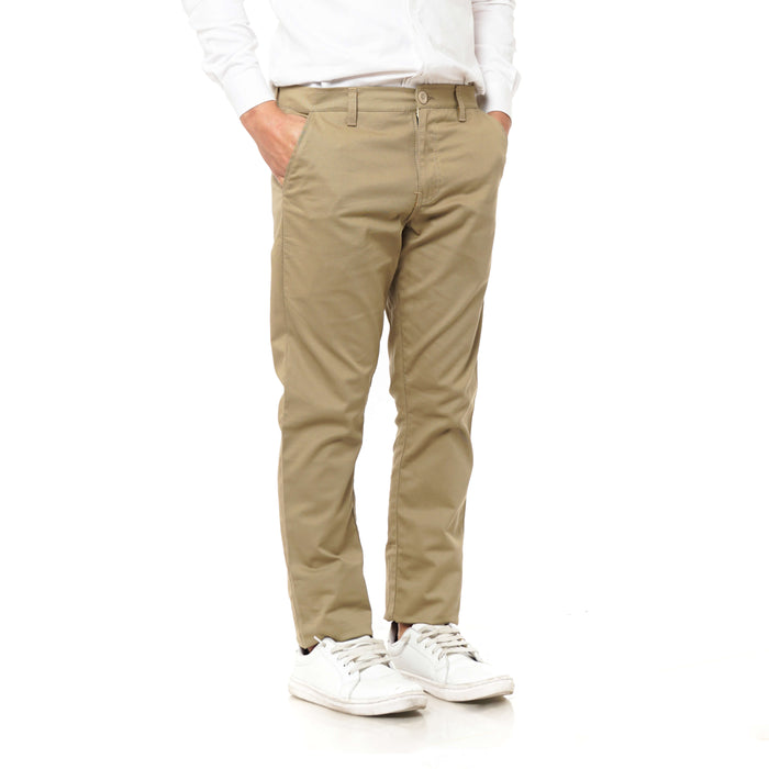 EAST INDIES CHINOS ( SLIM FIT, KHAKY )