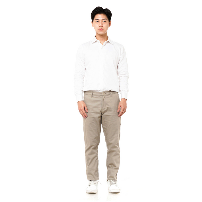 EAST INDIES CHINOS ( SLIM FIT, DARK BEIGE )