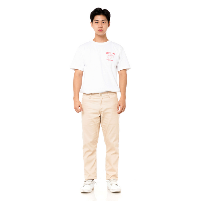 EAST INDIES CHINOS ( SLIM FIT, CRAYON CREAM )